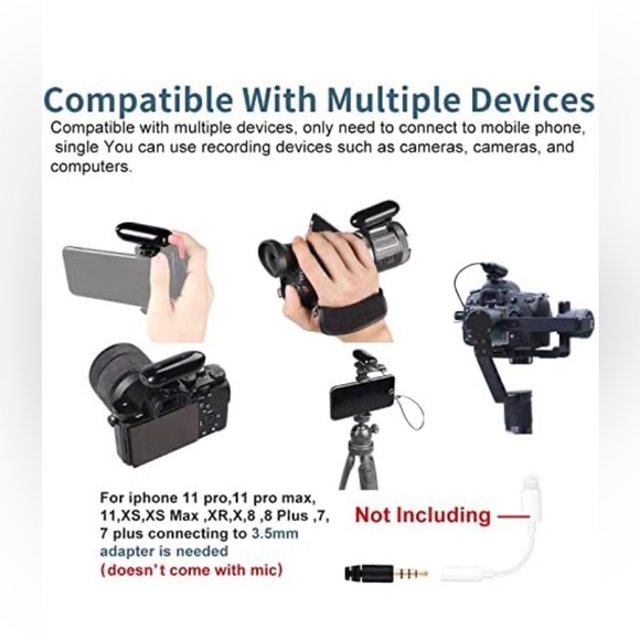 LESNGO 318C Wireless Lavalier Microphone, 20 UHF Channel Lapel Lav Mic Black - Picture 4 of 10